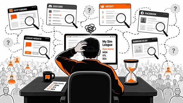 One of the biggest headaches in online league recruitment - Finding owners